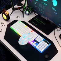 OEM TF230 professionnel 104 touches clavier arabe souris Combo filaire de jeu USB 2.0 rétro-éclairé LED étanche pour ordinateur de bureau