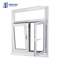 Fenêtre à battant en aluminium de haute qualité avec double vitrage trempé, résistante au feu, avec moustiquaire en acier inoxydable pour la maison ou l'hôtel