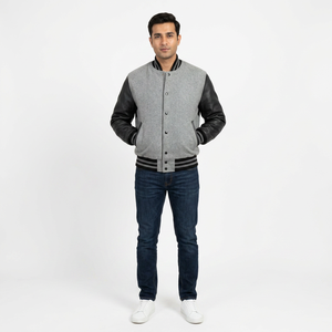 Unisex Wool Varsity <b>Jacket</b> Custom Made High Street Style Winter Design with Oversized <b>Long</b> CollegeBaseballjacket for <b>men</b> - Product Image 1