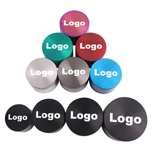 Bán Buôn Biểu Tượng Tùy Chỉnh Của Nhãn Hiệu Cao Cấp Kim Loại Thuốc Lá Máy Nghiền 40Mm 50Mm 55Mm 63Mm 4 Hai Lớp Kẽm Hợp Kim Thảo Mộc Máy Xay - Product Image 5