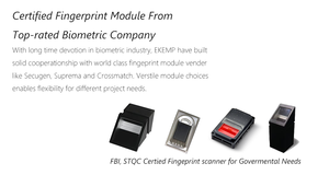 Scanner per Impronte Digitali FBI FAP60 500 DPI, Dispositivo per Impronte Digitali 4x4x2, Supporta Impronte Piatte e Arrotolate - Product Image 4