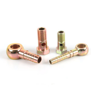 Thủy lực banjo phù hợp Kit với Bu Lông & máy giặt, thép carbon banjo nối Set cho xe phanh & nhiên liệu Hệ thống dòng - Product Image 3