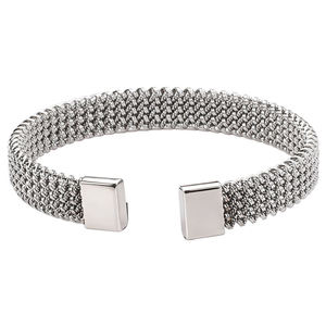 Großhandel Maßgefertigtes Edelstahl-Armband Permanente Manschette Gedrehtes Kabel-Schmuckstück für Frauen Gold Geschenk - Product Image 3
