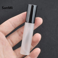 5ml 10ml Bouteille de parfum de pulvérisation de boule de verre sablée circulaire creuse-Atomiseur de parfum portable-LOGO personnalisable