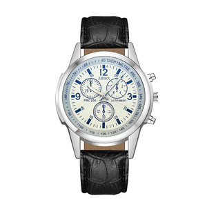 New stylish business leather strap <b>watch</b> for men quartz wristwatch for students - Product Image 2