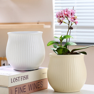 Flower Pot Ceramic Clearance Tray Large Extra Large Succulent Minimalist Personalized Creative <strong>Epipremnum</strong> Simple Wholesale - Product Image 1