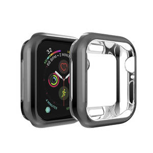 <span class=keywords><strong>Coque</strong></span> en TPU silicone électrolytique colorée pour <span class=keywords><strong>Apple</strong></span> <span class=keywords><strong>Watch</strong></span> Series 4 5 <span class=keywords><strong>6</strong></span> 7 8 10 <span class=keywords><strong>40</strong></span> 44 41 45 42 46 49mm cadre de protection pour montre intelligente - Product Image 4