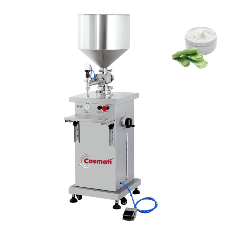 Semi automatic viscous liquid ointment cream filling machine olive oil honey cream chocolate filling machine