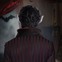 Masque de Dracula vampire pour Halloween, idéal pour les spectacles, Comic-Con et cosplay, taille unique
