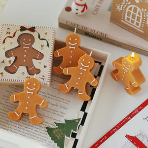 Adornos De Navidad Gingerbread <b>Man</b> Home Decoration Holiday Ornaments Christmas Scented <b>Candles</b> Paraffin Wax for Parties - Product Image 4