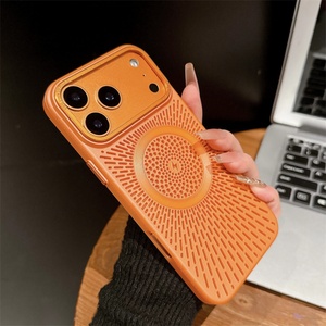 เคสระบายความร้อนแบบโปร่ง ดีไซน์หรู สำหรับ iPhone 17 15 14 13 16 12 Pro Max Plus 17Pro 17  วัสดุ PC แข็ง  ฝาหลังแม่เหล็กแบบด้าน - Product Image 3