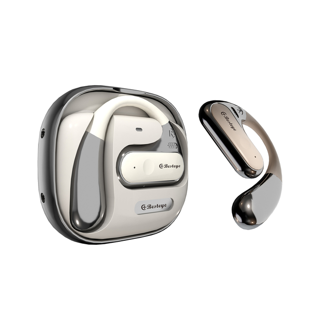 Besteye AI Translator Earbuds 144 Languages TWS Headphones Noise Cancelling 5G/Wi-Fi Private Mold OLED Display Compact Design
