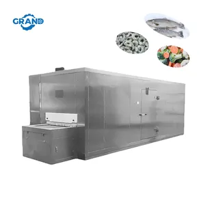 CE Approved Seafood Spiral Freezing IQF Tunnel Freezer