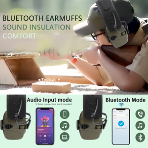 Không dây <span class=keywords><strong>Bluetooth</strong></span> điện tử bảo vệ tai earmuff cho chụp và săn bắn - Product Image 1