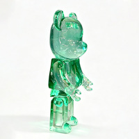 Statue BearBrick en résine transparente, modélisée à la main, design artistique gratuit, couleur personnalisable, pour la décoration moderne de la maison, objets de collection