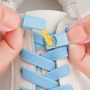 Nhanh chóng phát hành Clasp khóa khởi động Giày thể thao dây giày không có Tie lười biếng dây giày tieless dây giày từ khóa in Giày ren