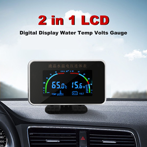 Cnspeed 2 in 1 เครื่องวัดอุณหภูมิน้ำและแรงดันไฟฟ้าแบบ LCD สำหรับรถยนต์ รถบรรทุก ยานยนต์ทางวิศวกรรม และยานยนต์ทางการเกษตร - Product Image 3