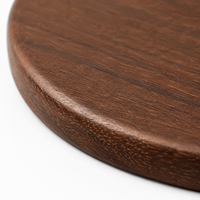 Lot de 100 sous-verres ronds en bois de noyer de 10 cm, vierges pour gravure laser personnalisée, pour vignerons et entreprises de cadeaux d'affaires