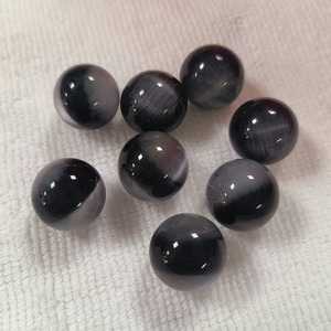 Cuentas Sueltas de Piedra de Cristal Sintético Ojo de Gato, Forma de Bola Sin Agujero, 25 mm - Product Image 3