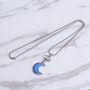 ZRM Fashion – <span class=keywords><strong>Collier</strong></span> chaîne 3 pièces/ensemble avec perles en alliage, motif étoile bleue, lune et cœur <span class=keywords><strong>d</strong></span>'amour, pour meilleures amies, BFF, <span class=keywords><strong>amitié</strong></span>, mignon - Product Image 3