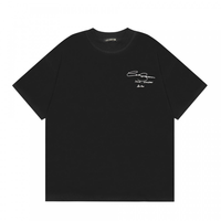 T-shirt à manches courtes 100 % coton Cole Buxton pour homme avec logo minimaliste imprimé, anti-boulochage, coupe ample pour un style streetwear minimaliste