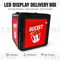 Caja de Comida para Llevar con Pantalla LED Dinámica, Innovadora, Inteligente y Portátil, Bolsas de Reparto de Comida con Pantalla LED
