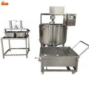Nueva Máquina Comercial para Hacer Queso, Tanque Pasteurizador <span class=keywords><strong>de</strong></span> Leche con Prensa Neumática para Queso y Carro <span class=keywords><strong>de</strong></span> Recolección <span class=keywords><strong>de</strong></span> Cuajada - Product Image 2