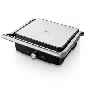Grille électrique domestique RAF R.570 2000W pour sandwichs et steaks, ouverture à 180 degrés, revêtement antiadhésif, chauffage double face - Product Image 3