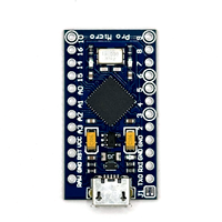 Modul Pro Micro Tipe-C ATmega32U4 5V 16MHz Pengganti ATmega328 untuk Pro Mini 2 Baris Pin Header Antarmuka Leonardo Mini USB