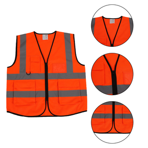 Colete de Segurança Refletivo para Construção com Design Leve e Faixas de Alta Visibilidade - Preço de Fábrica - Product Image 3