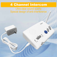 Interphone filaire 4 canaux, interphone longue portée, interphone de communication pour bureau