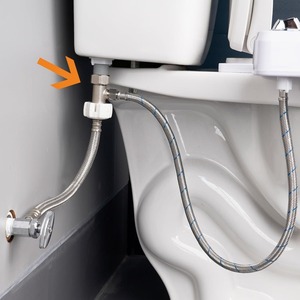 Adaptateur en T pour bidet en laiton massif avec 3 tailles, joint anti-fuite, installation DIY pour réservoir de toilettes et tuyau métallique dans les maisons à basse pression - Product Image 6