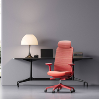 Chaise de bureau ergonomique de direction entièrement en maille, inclinable, avec appuie-tête réglable, accoudoirs 4D réglables, pivotante, rafraîchissante, design moderne en maille