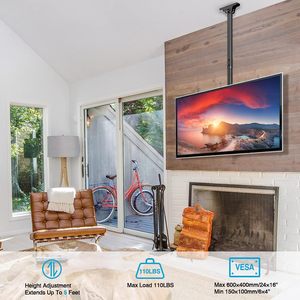 Ceiling <strong>TV</strong> <strong>Mount</strong> Hanging Height Adjustable Full Motion <strong>TV</strong> Bracket Living Room Wall <strong>Mount</strong> <strong>TV</strong> Bracket - Product Image 3