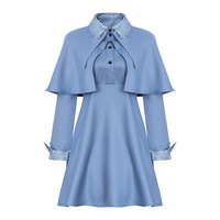 Costume de cosplay Hibiscus Dracule, ensemble complet avec robe, chapeau et écharpe pour filles de 8 à 13 ans, printemps 2026, jeu d'anime, rôle