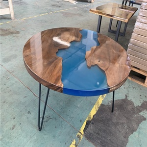 Bắc Âu Mỹ Tùy Chỉnh Nhà Sản Xuất Của Rắn Gỗ Bàn Cà Phê Thời Trang Bàn Trà Nhựa Nghệ Tắc-Thủ Công Phong Cách Bắc Âu - Product Image 4