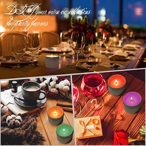 Hộp Nến Sáp Vẽ Liền Mạch Bằng Kim Loại Tròn Tùy Chỉnh Giá Nhà Máy Bán Buôn Có Nắp Hộp Thiếc 8Oz - Product Image 4