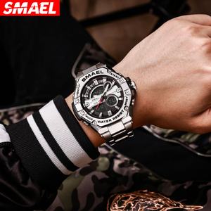 Montre-bracelet numérique pour homme SMAEL 8090 à double fuseau horaire, best-seller, marque OEM, personnalisez votre propre montre - Product Image 5