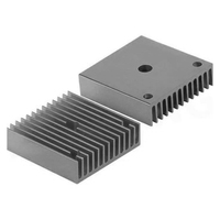 Radiateur en aluminium anodisé noir haute puissance de différentes tailles avec service d'usinage CNC