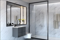 Panneau mural 3d en pvc, art déco, pour l'intérieur, panneau en pvc