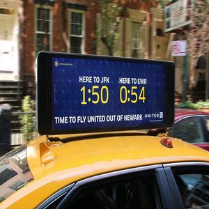 Écran d'affichage publicitaire LED visuel P5 pour toit de taxi avec médias photo - Product Image 6