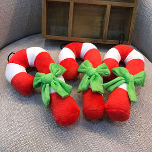 Juguetes Masticables para Perros al por Mayor, Lindos Juguetes de Peluche con Diseño de Bastón Navideño, Juguetes Interactivos con Sonido para Perros - Product Image 2