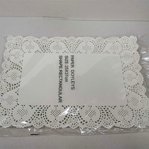 Élégance à l'artisanat Gâteau au café <span class=keywords><strong>Table</strong></span> du désert Vaisselle de mariage Décoration Napperons en papier Dentelle Taille assortie Napperon de qualité alimentaire - Product Image 5