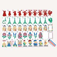 En stock – Ensemble de mahjong de luxe de style américain de 160 pièces – C'est La Vie – Jeu de mahjong pliable en acrylique avec tuiles écologiques