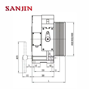MONADRIVE MCK300 Permanentmagnet-Synchron getriebe ohne Getriebe Aufzugs traktion maschine - Product Image 3