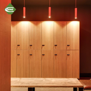 <span class=keywords><strong>Casier</strong></span> de vestiaire compact en stratifié HPL Cartmay pour salle de sport et spa, avec porte en Z, <span class=keywords><strong>banc</strong></span>, étagère à <span class=keywords><strong>chaussures</strong></span> et unités de verrouillage électronique - Product Image 5