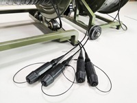 Câble de raccordement fibre optique blindé pour environnement difficile, connecteur BEAM Junior, 2/4 conducteurs, prise/prise, terminé, câble de raccordement de terrain