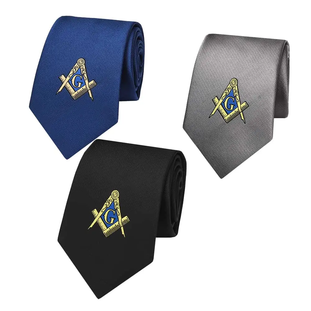 Cà Vạt Freemason Dệt Polyester Bán Sỉ Từ Nhà Máy Sản Xuất Theo Lô Nhỏ