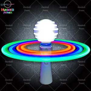 Hundred Power LED Flashing Spinning Wand Toys Unicorn Spinner Toy Light Up Magic Rotary Wand