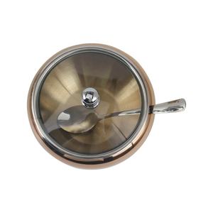 Cuillère Bonus-Capacité de 2 tasses (500ml) sucrier en acier inoxydable avec couvercle en verre - Product Image 5